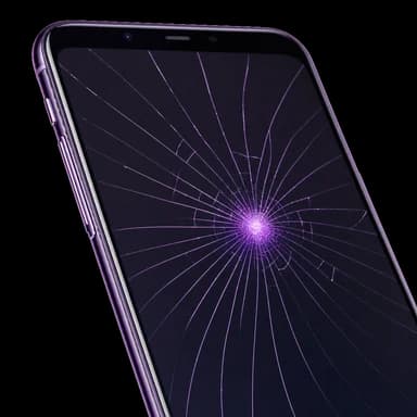 Ecran de smartphone fissure